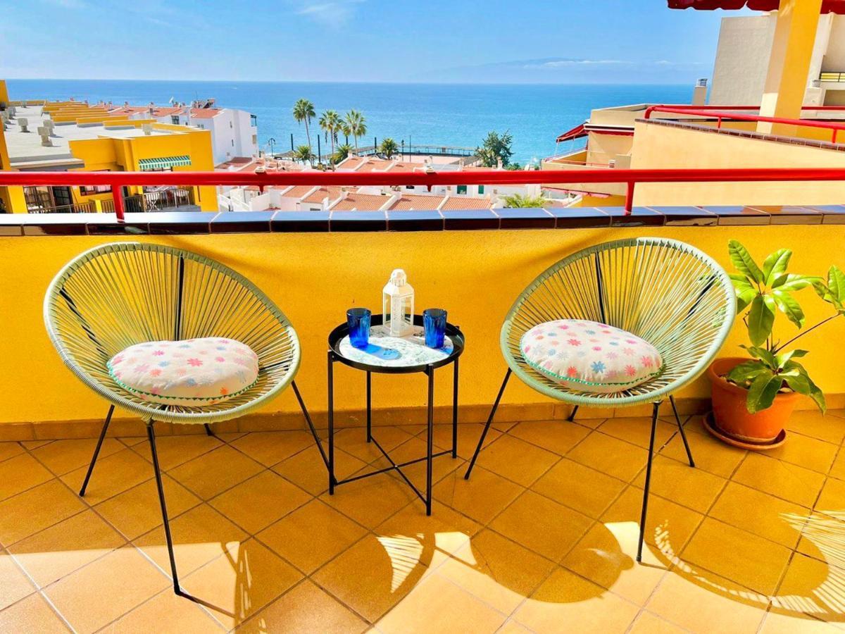Apartamento Cozy Beachfront Flat With Pool & Panoramic Sea View Terrace Puerto de Santiago  Exterior foto